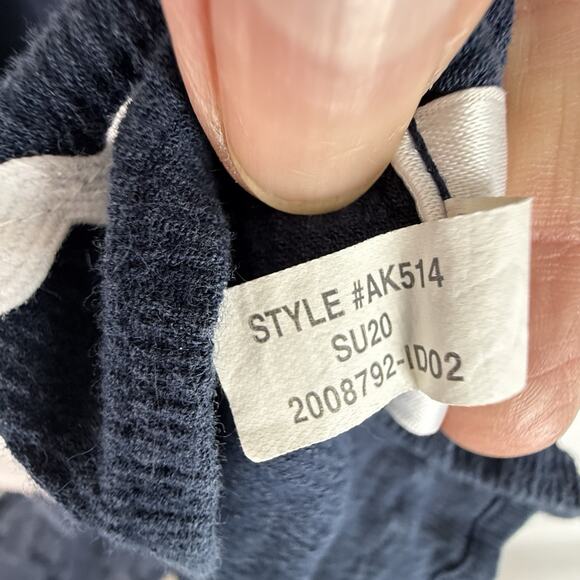 J Crew‎ Women’s Rick rack Navy Blouse Size S 100% Cotton Summer - Picture 11 of 15